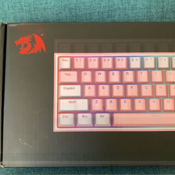 Redragon Pink Mechanical Gaming Keyboard - Picture 2 of 8